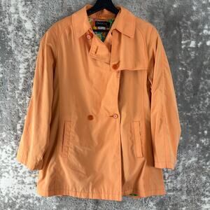 Panache ETC Size L Outdoor Casual Coat Orange Long Sleeve Button Collar